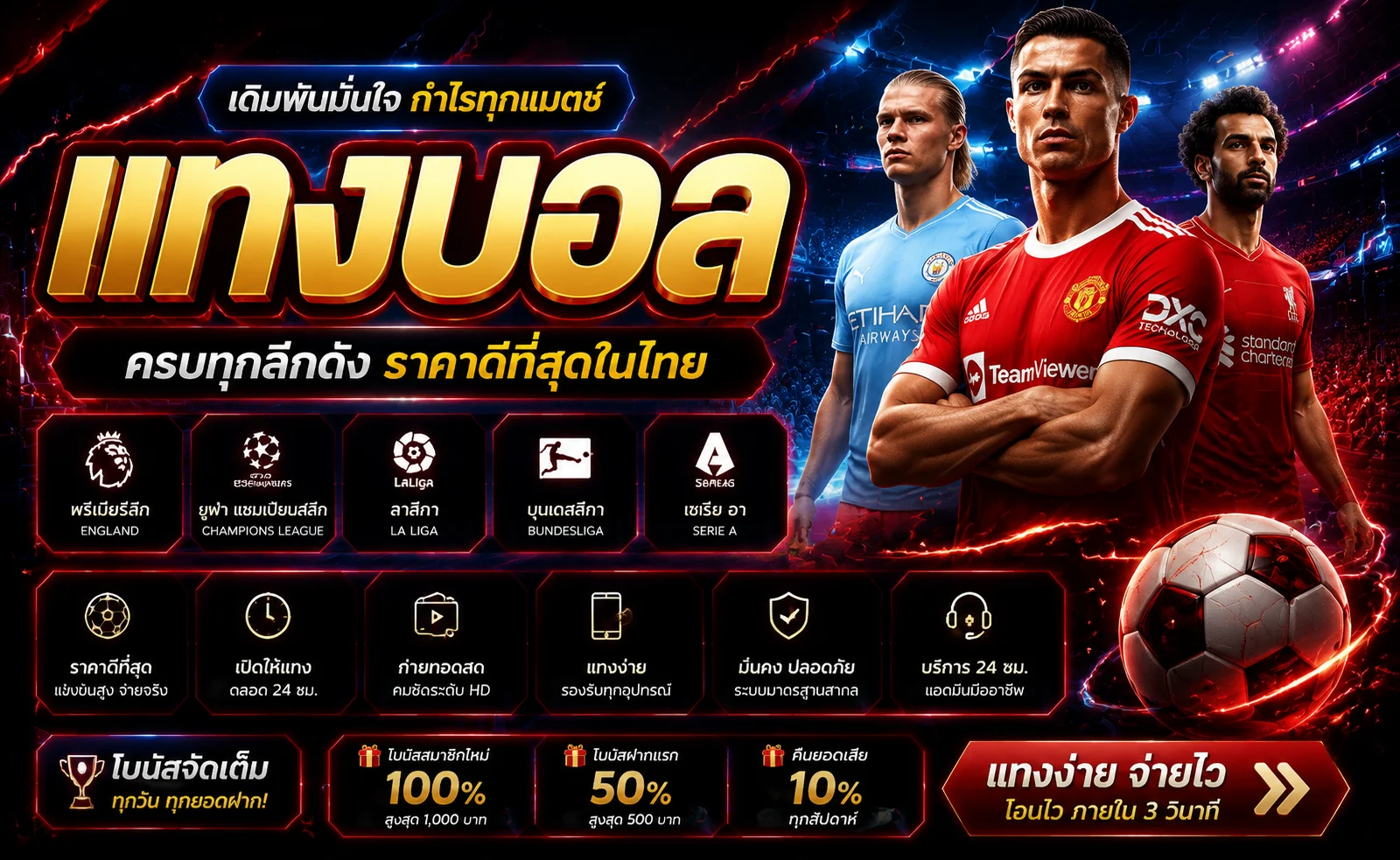 แทงบอลออนไลน์ ราคาบอลไหลสด ทุกลีกทั่วโลก